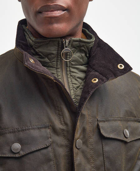Ogston Waxed Jacket Olive