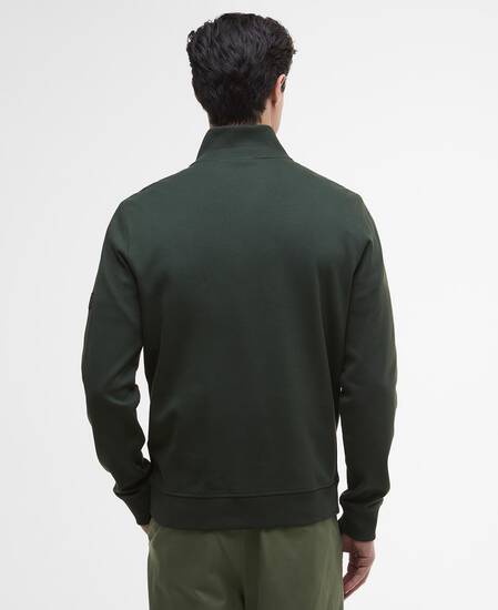 Felpa con zip corta Ilford Interlock Sage