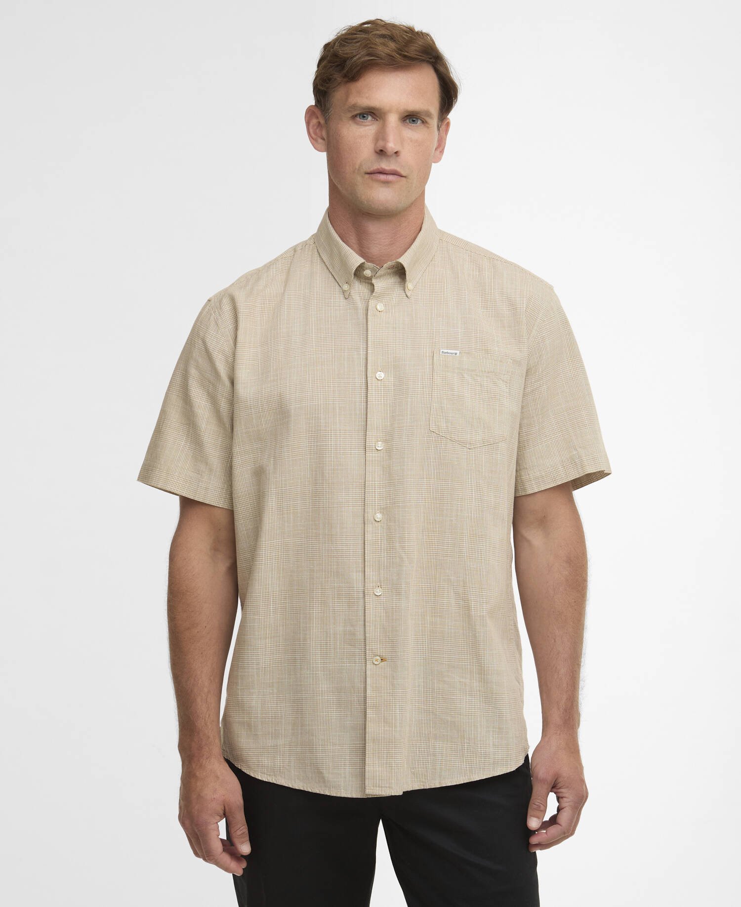 Fleming Linen Blend Regular Short-Sleeved Shirt image number 0