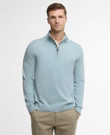 Pullover Lingwood Compact Cotton Half-Zip Slate