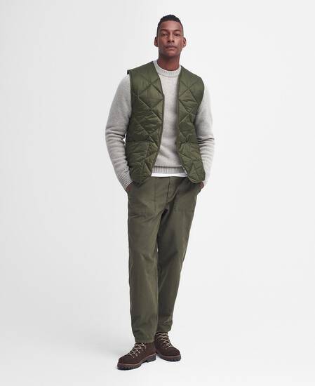 Gilet con trapuntatura a quadri grandi Fern