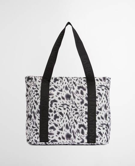 Boulevard Tote Bag Bio Ink Leopard Print