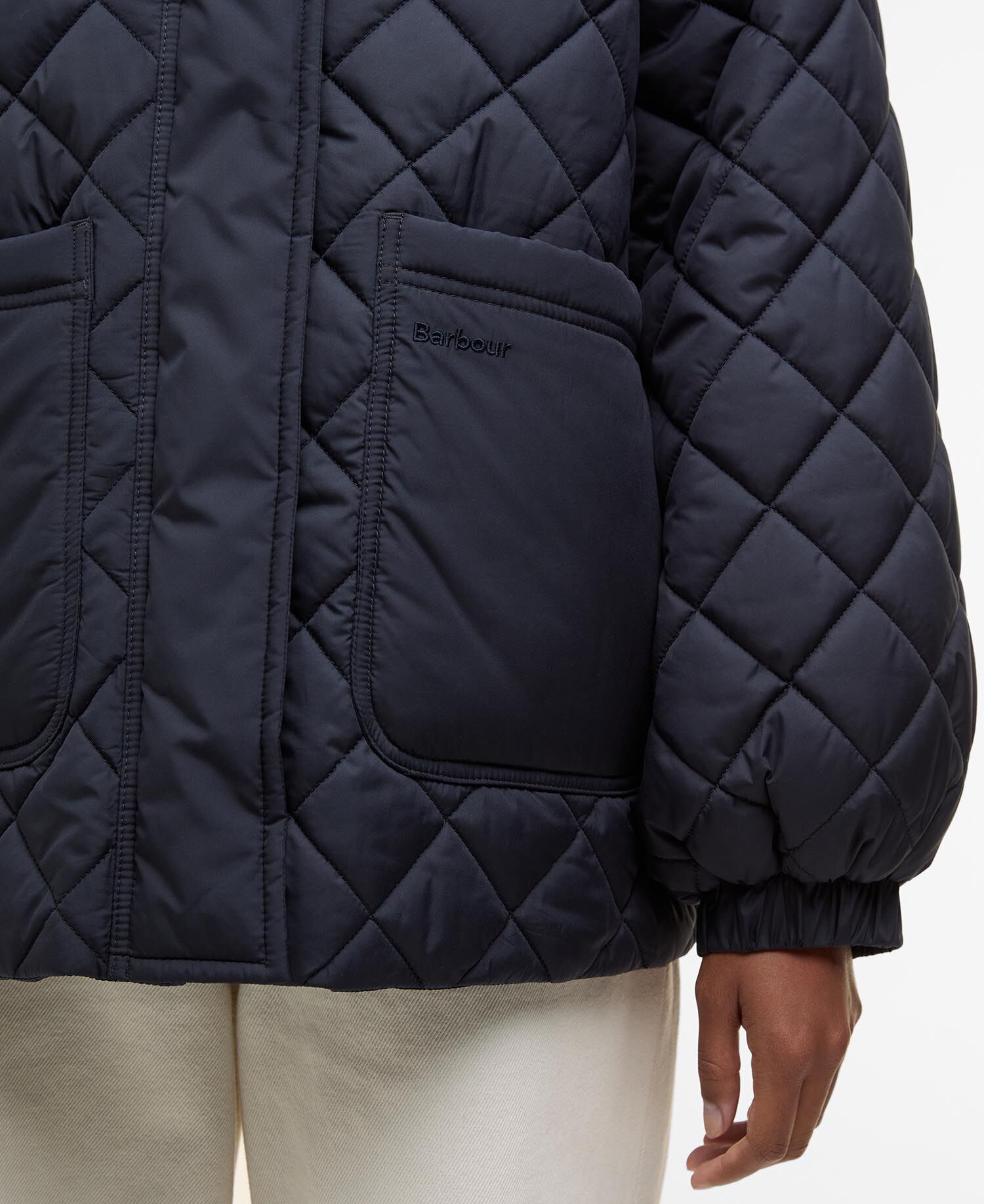 Giacca trapuntata Laoise Dark Navy/Ancient Poplar