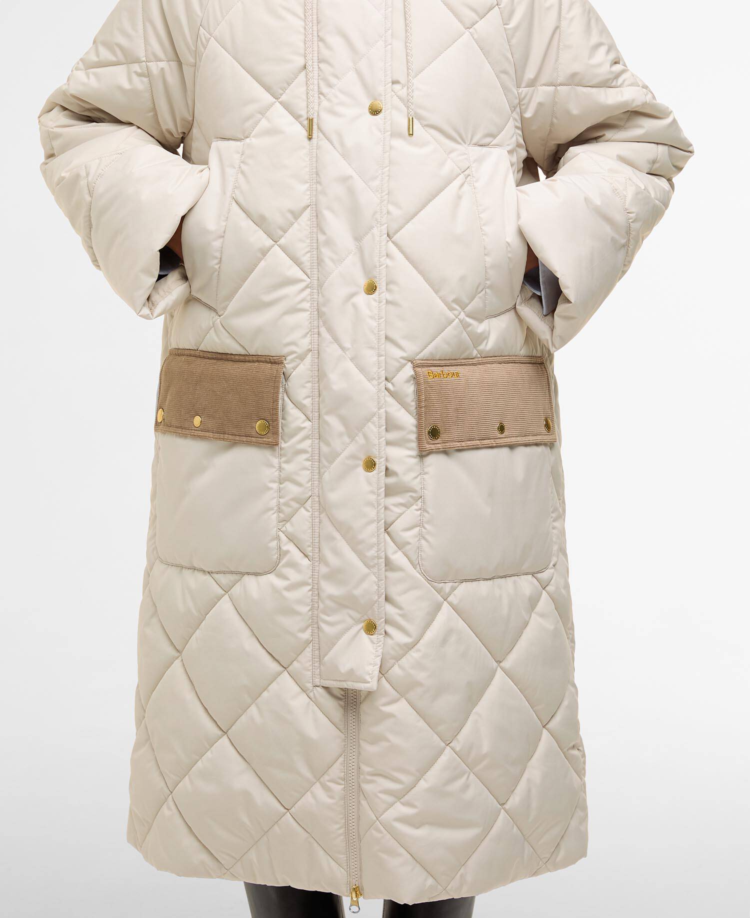 Braidley Quilted Jacket Oatmeal/Ancient Tartan image number 4