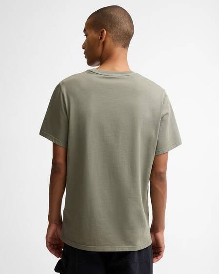 Washington Overdyed Logo Tailored T-Shirt Dusty Olive