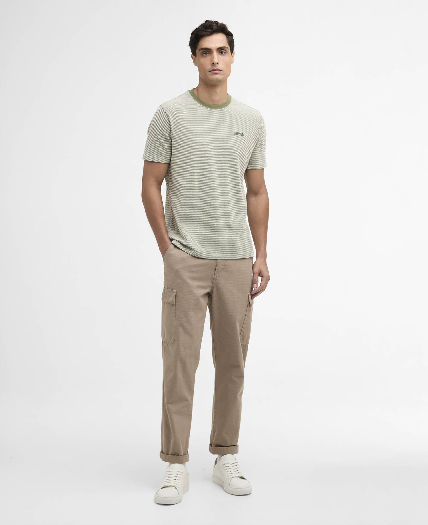 Halls Textured T-Shirt Burnt Olive image number 1