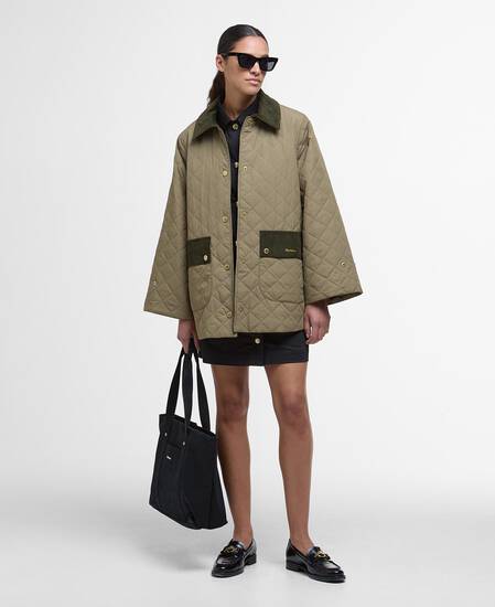 Corinne Quilted Jacket Dusky Green/Ancient