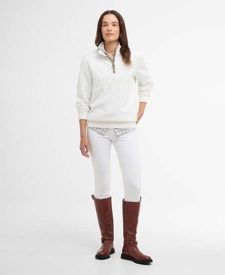 Cynthia Quarter-Zip Jumper Cloud