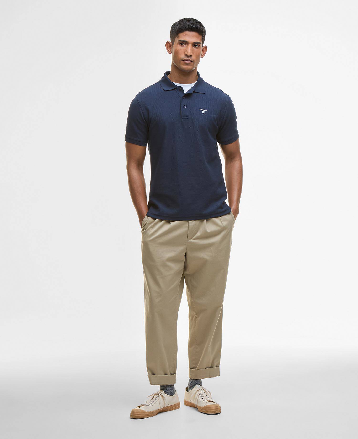 Polo texturizzata Selside Navy image number 1