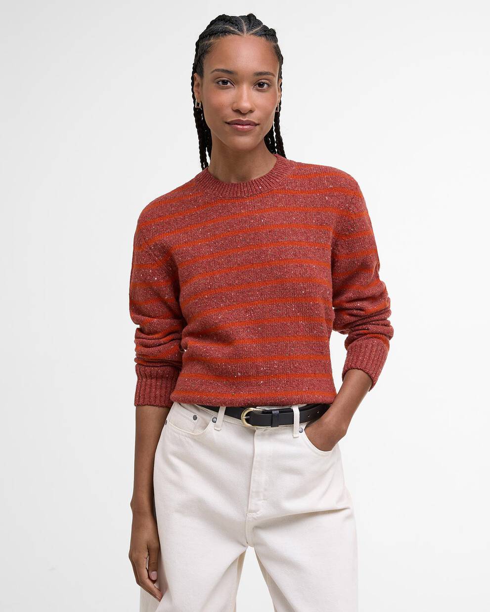 Claydon Striped Crew Neck Jumper