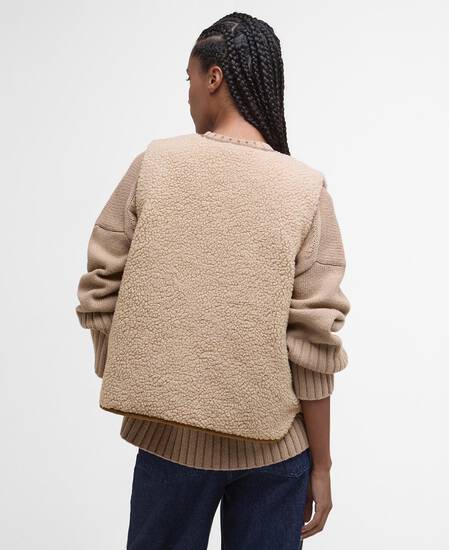 Luciana Fleece Gilet Natural