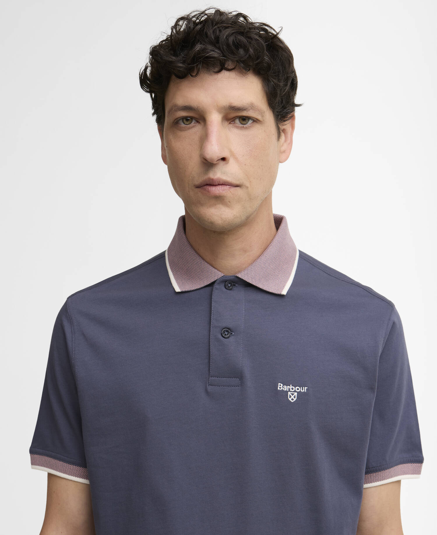 Cornsay Short-Sleeved Polo Shirt Washed Navy image number 3
