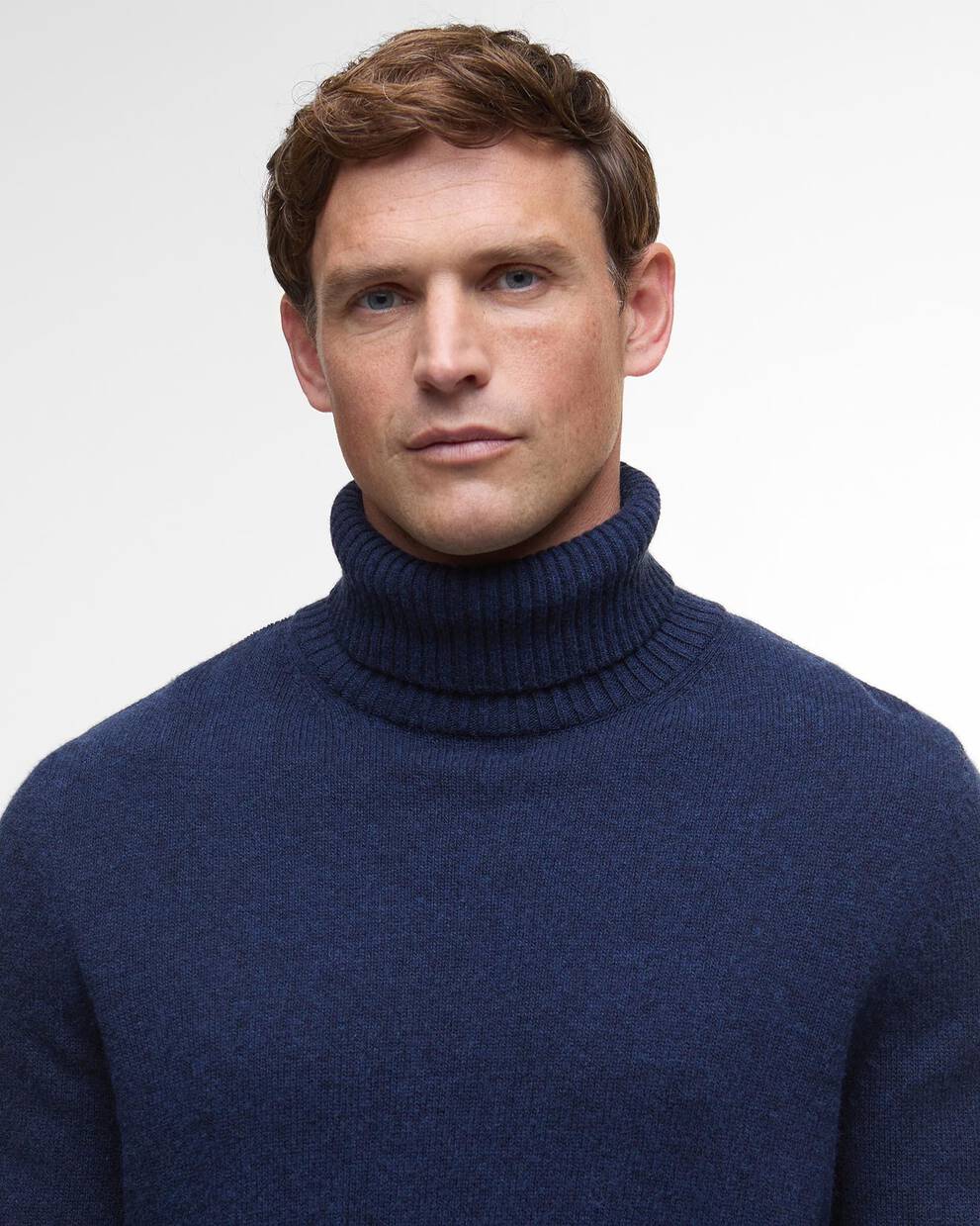 Maglione a collo alto con risvolto Kelp