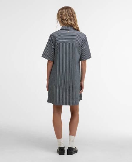 Sonia Striped Mini Dress Navy/Salt Stripe