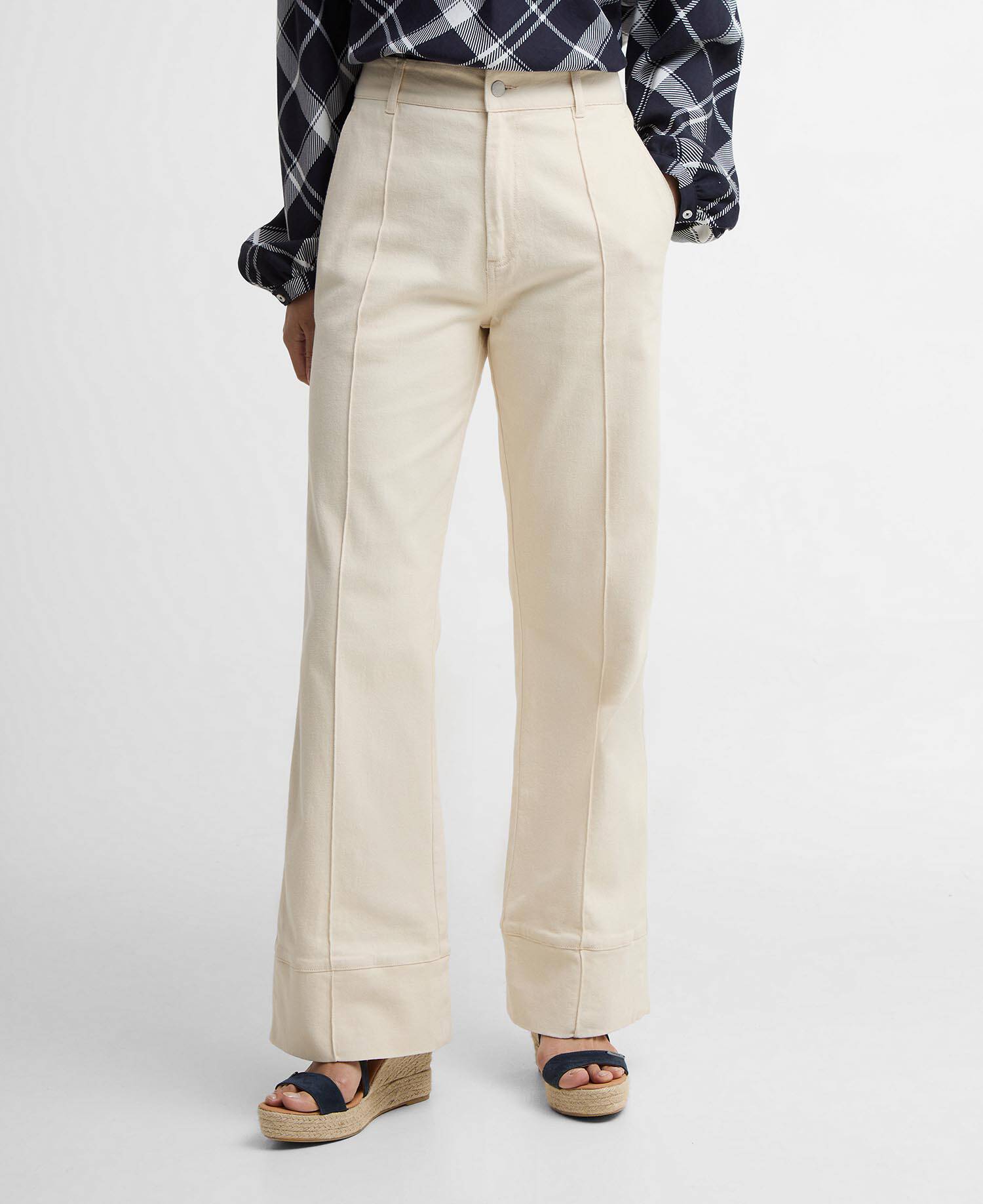 Hinton Flared Jeans Original Ecru image number 1