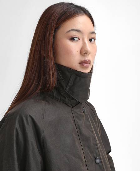Women's Beaufort Waxed Jacket Olive-Classic