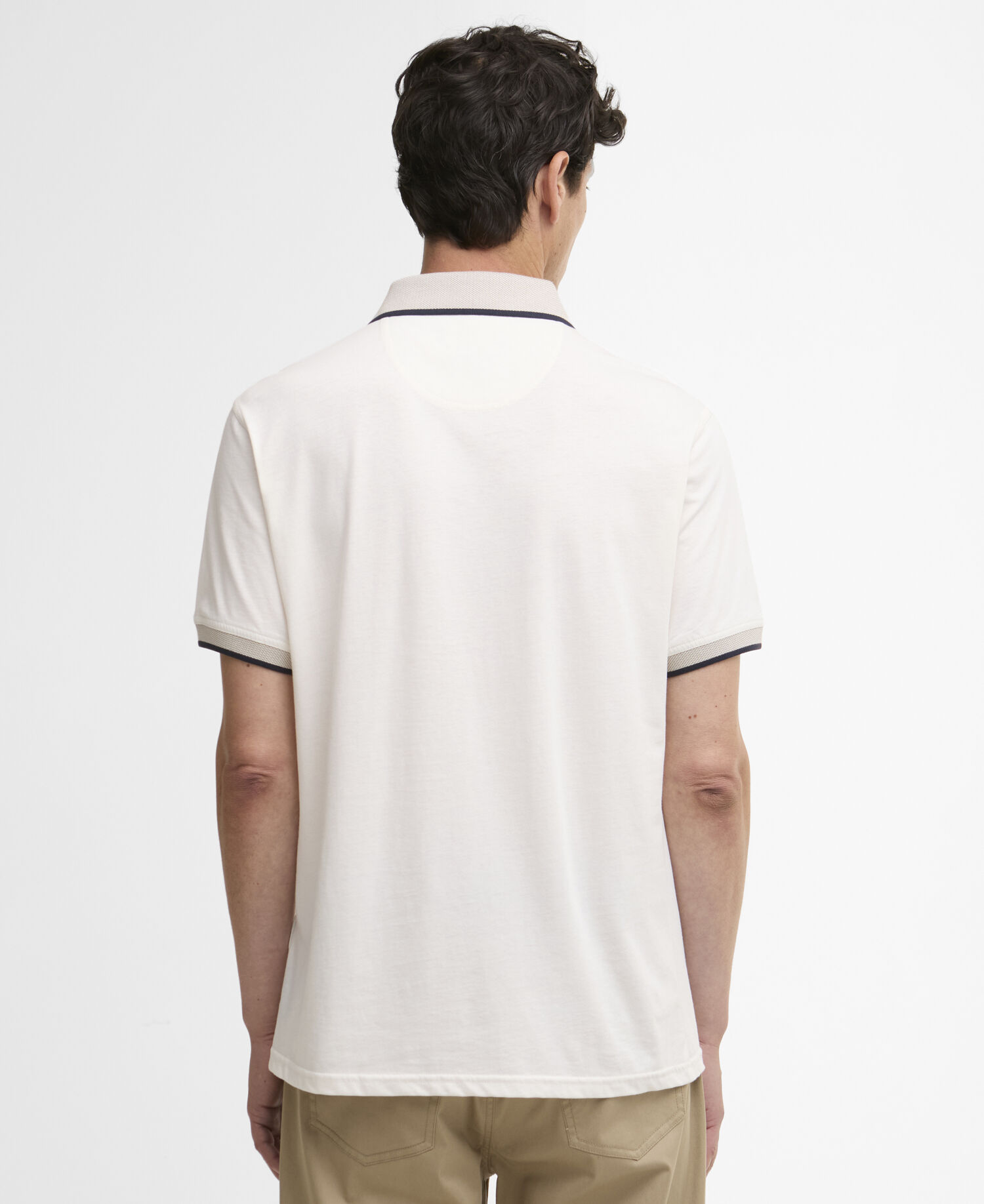 Cornsay Short-Sleeved Polo Shirt Whisper White