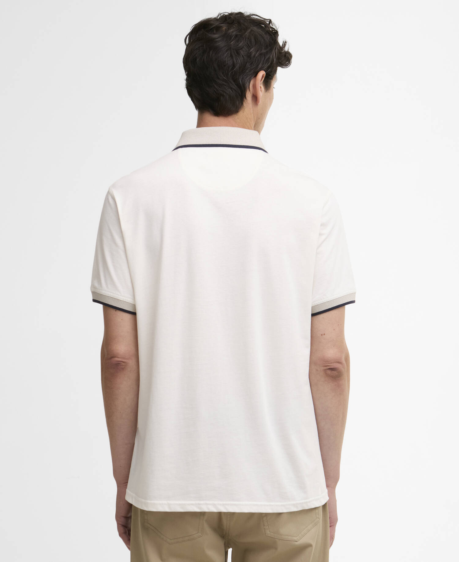 Cornsay Short-Sleeved Polo Shirt Whisper White image number 2