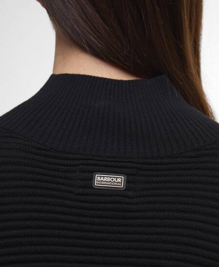 Pullover Kaia Funnel-Neck Black