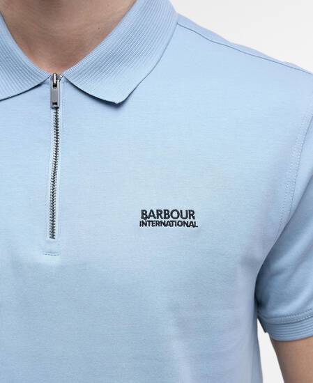Innes Interlock Polo Shirt Cool Blue Innes Interlock Polo Shirt Cool Blue
