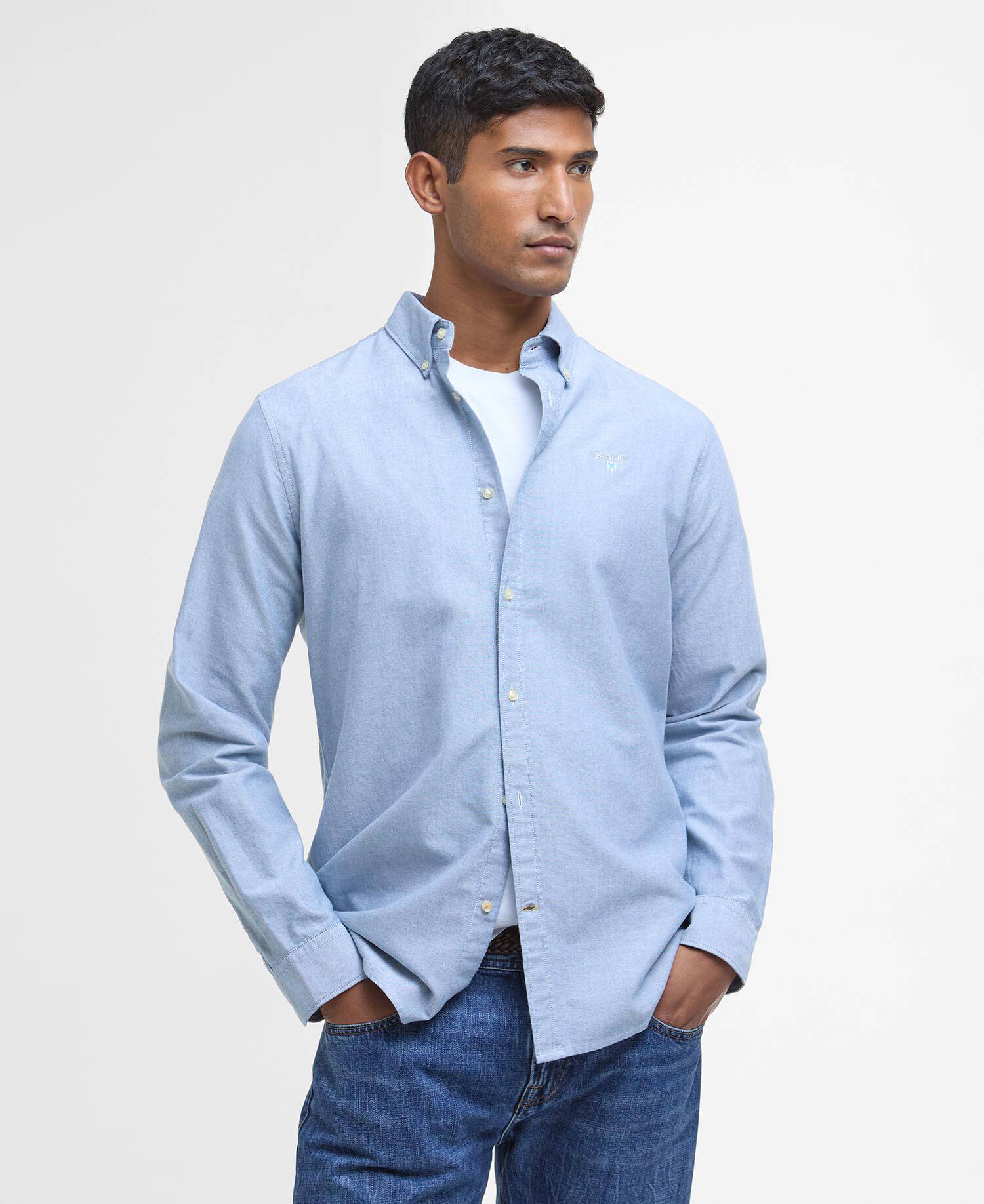 Oxford Tailored Long-Sleeved Shirt Midnight image number 0