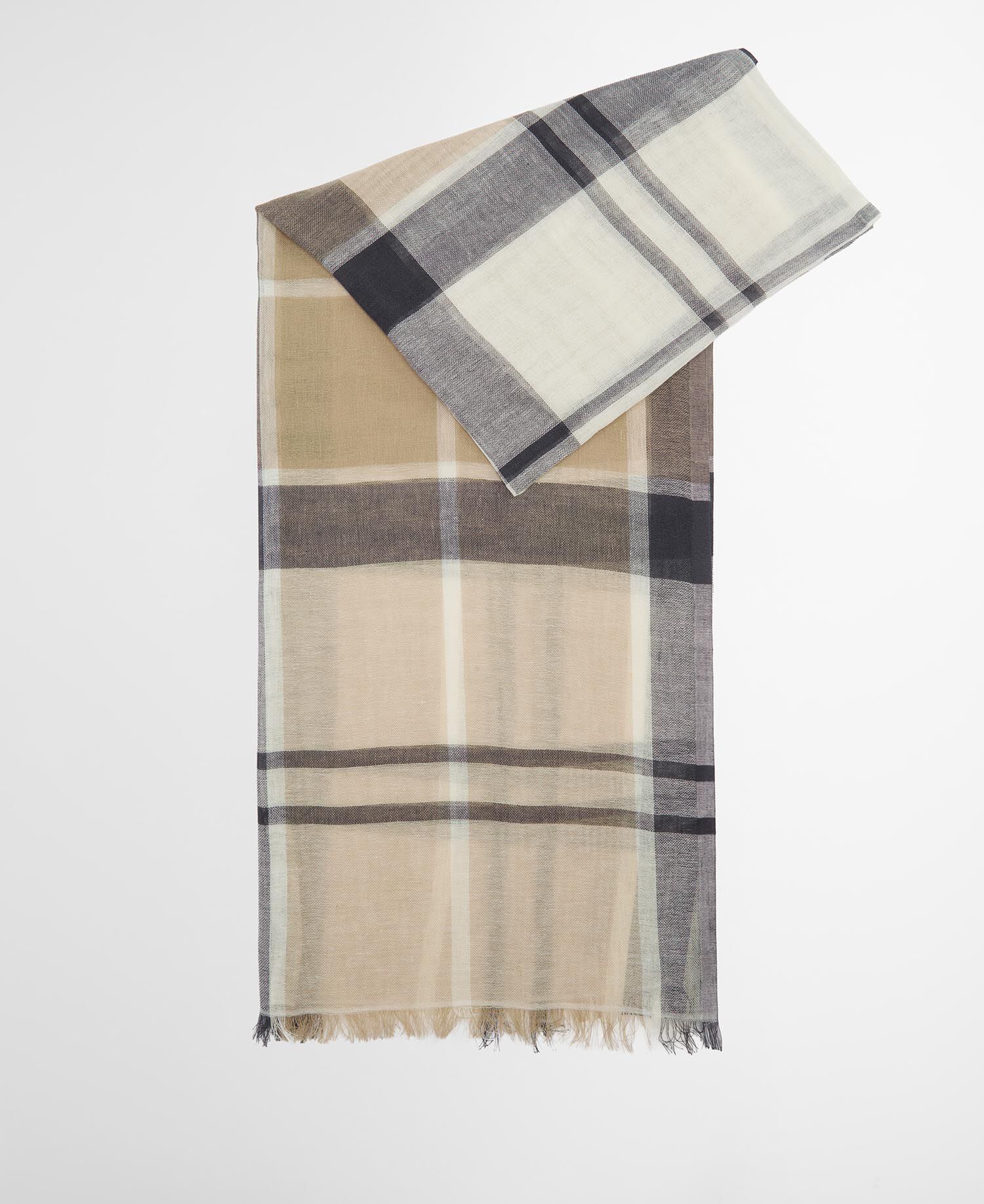 Abigail Tartan Scarf Dress Navy