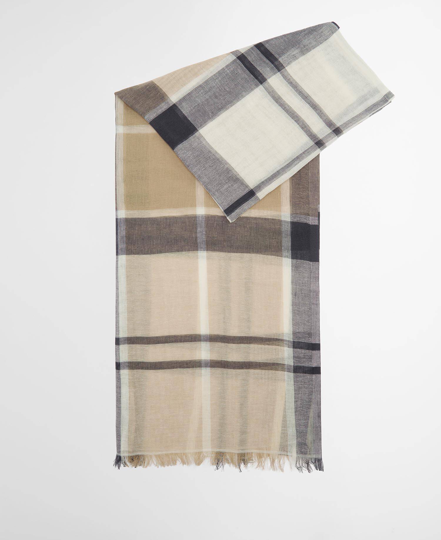 Abigail Tartan Scarf Dress Navy image number 0