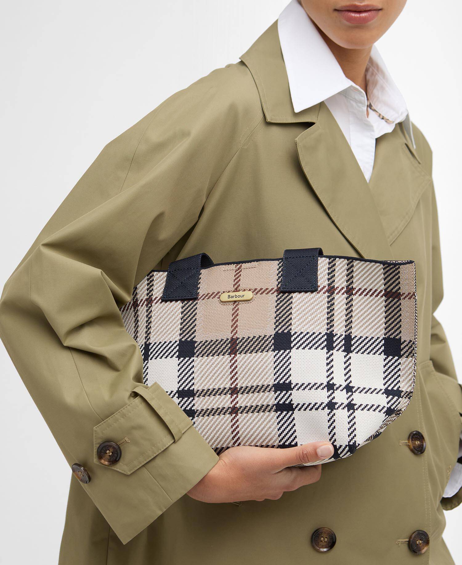 Layla Tartan Mini Tote Bag image number 8