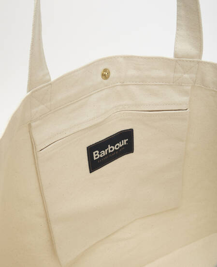 Script Tote Bag Red Logo