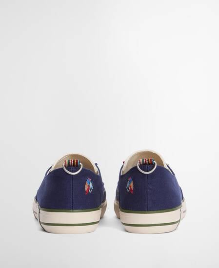 Paul Smith Loves Barbour Damen Sneaker Plimsolls Dark Navy