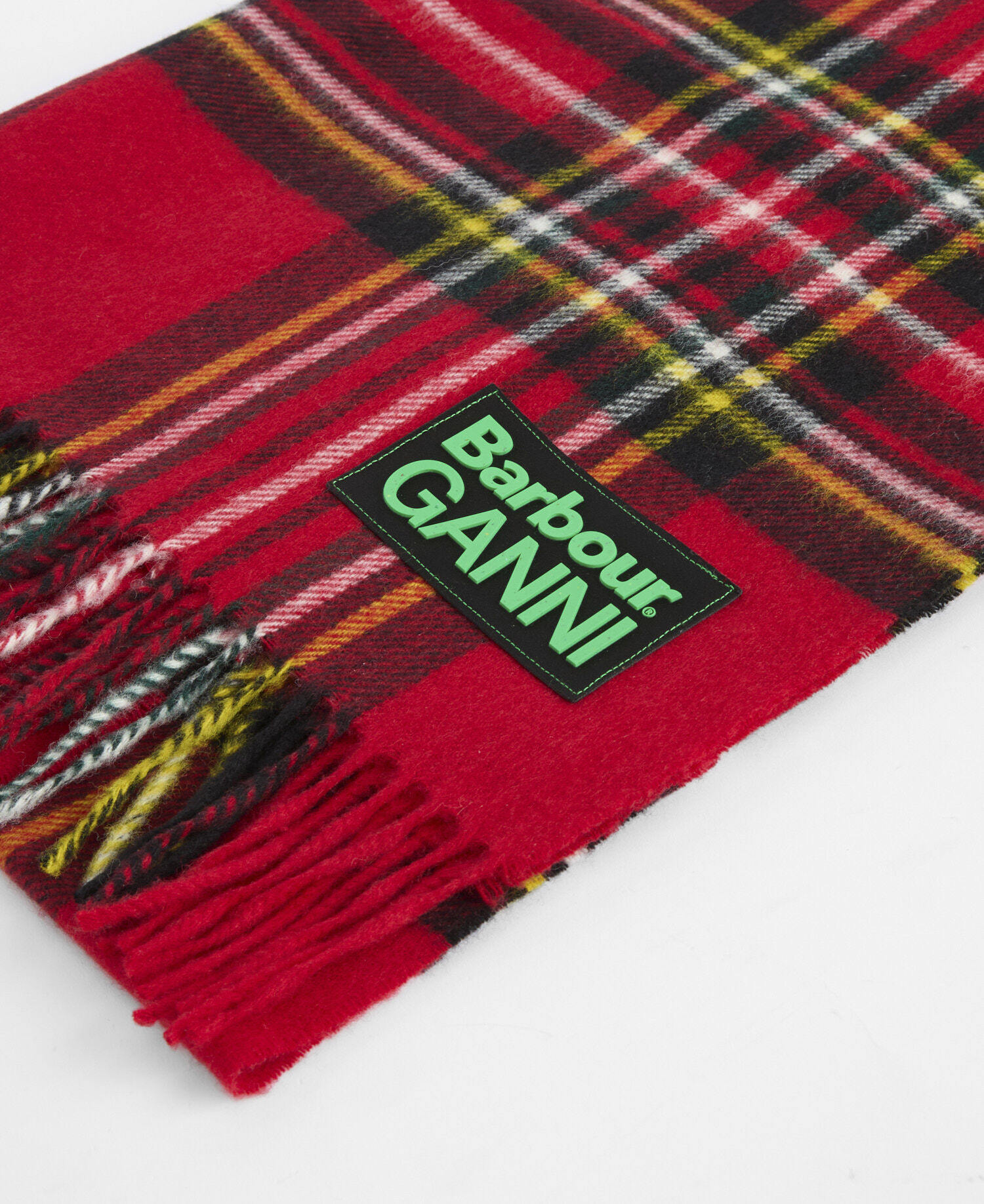 Barbour x GANNI Tartan Scarf Royal Stewart Tartan