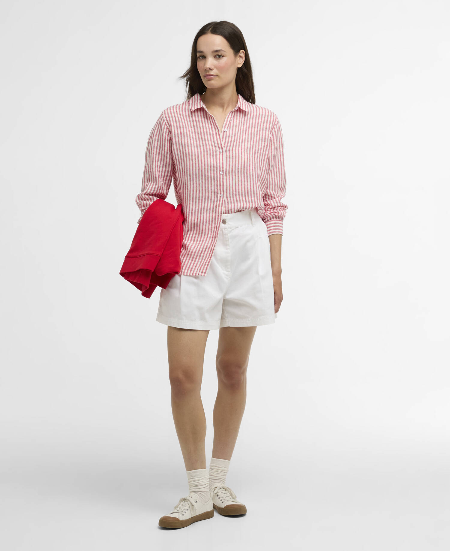 Fern Pleated Shorts White image number 0