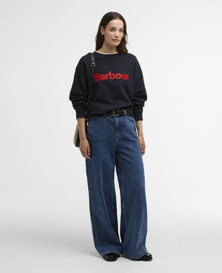 Felpa Hartland con logo Navy