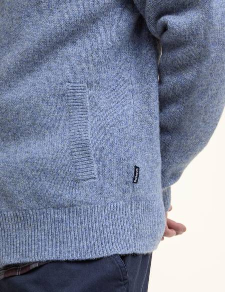 Talder Zip-Up Jumper Bluestone
