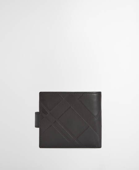 Bamburgh Deboss Leather Wallet Black