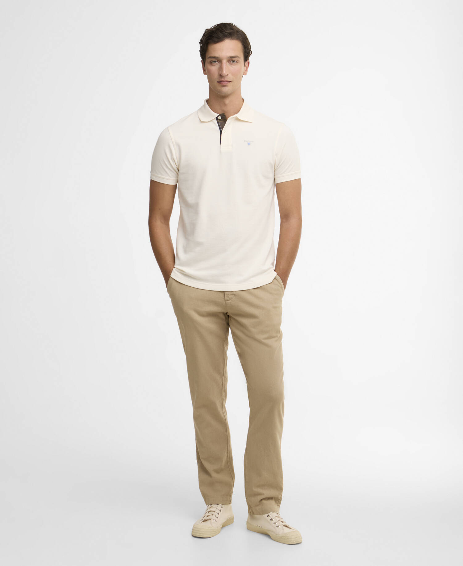 Hose Tailored aus Leinen-Mix Washed Stone image number 0