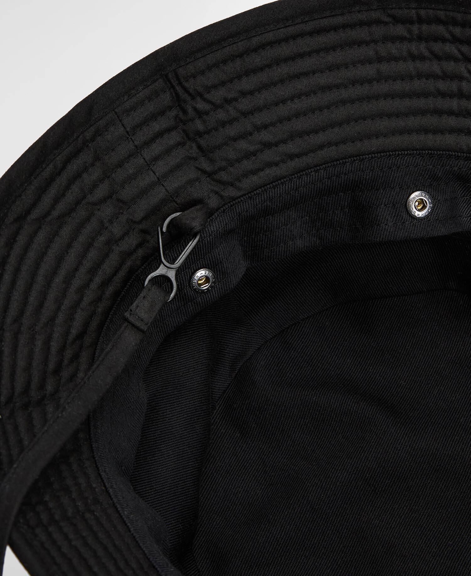 Barbour x Kaptain Sunshine Caped Bucket Hat Black image number 2