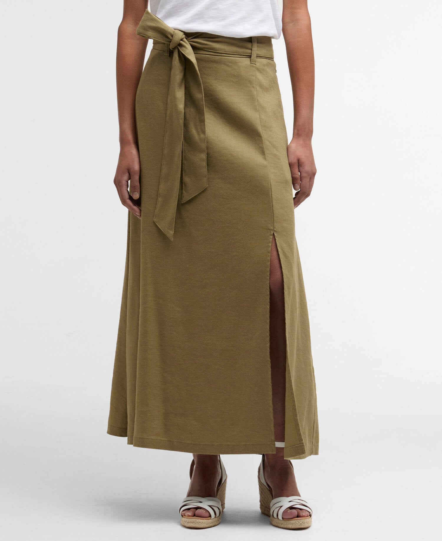 Gabby Maxi Skirt Bleached Olive image number 1