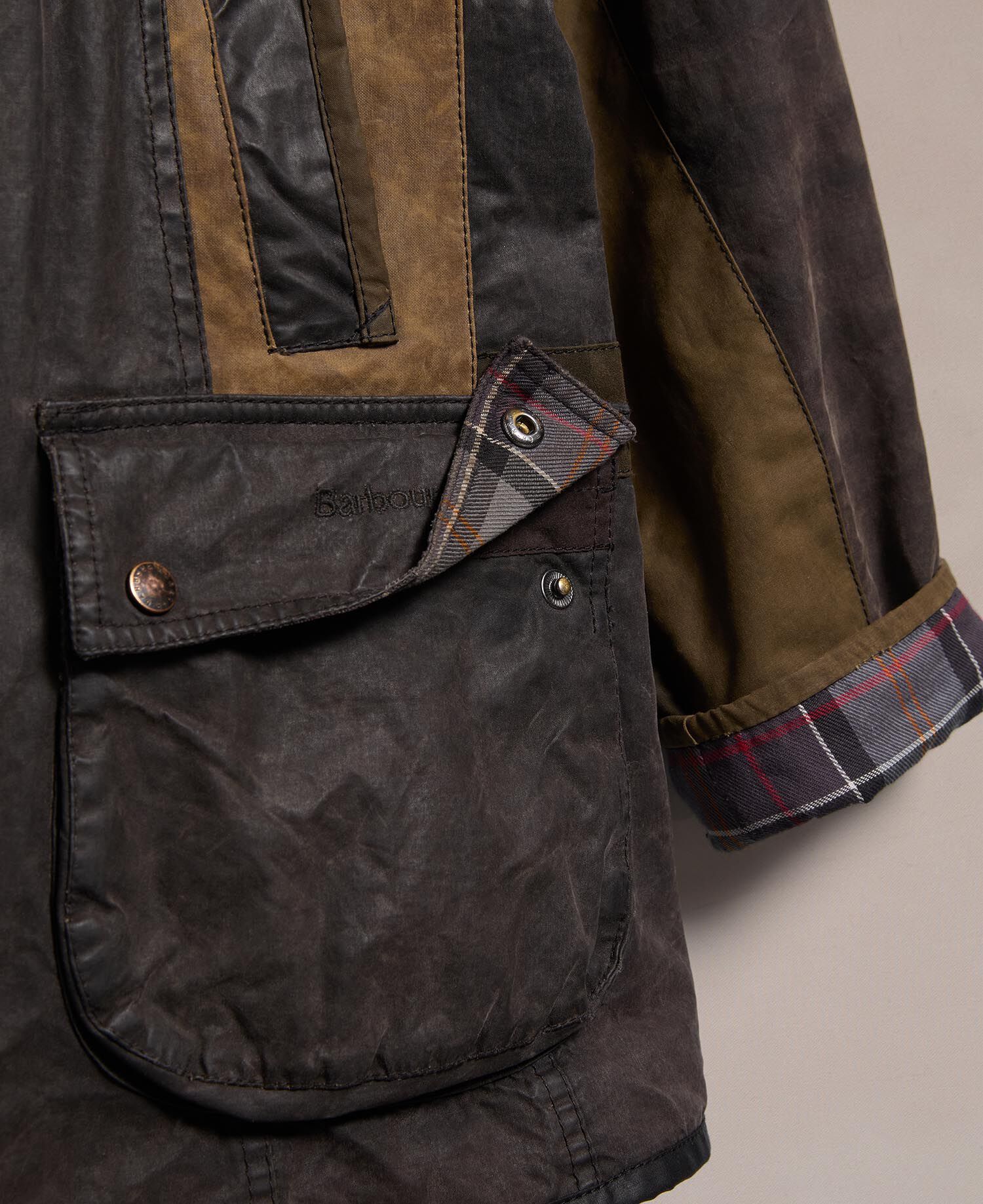 Barbour Re-loved Women's Beadnell Waxed Jacket - Size 18 Black