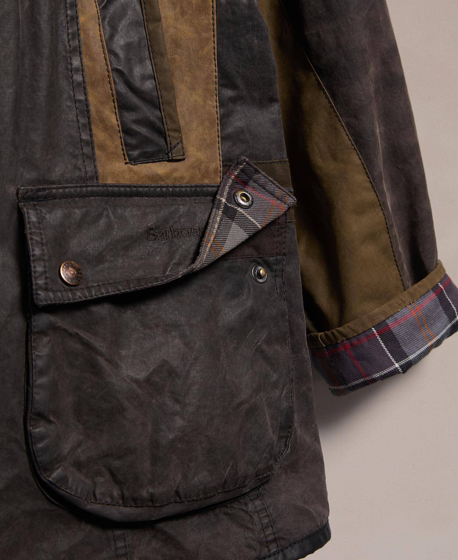 Barbour Re-loved Women's Beadnell Waxed Jacket - Size 18 Black image number 3