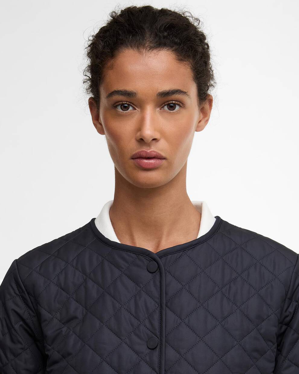 Cashel Collarless Quilted Jacket