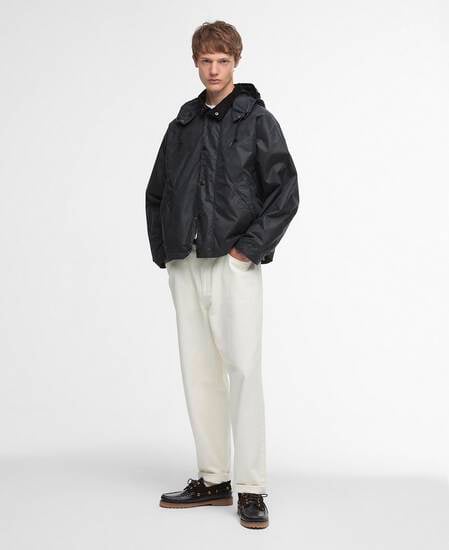 Barbour for Margaret Howell Transport Waxed Jacket Navy