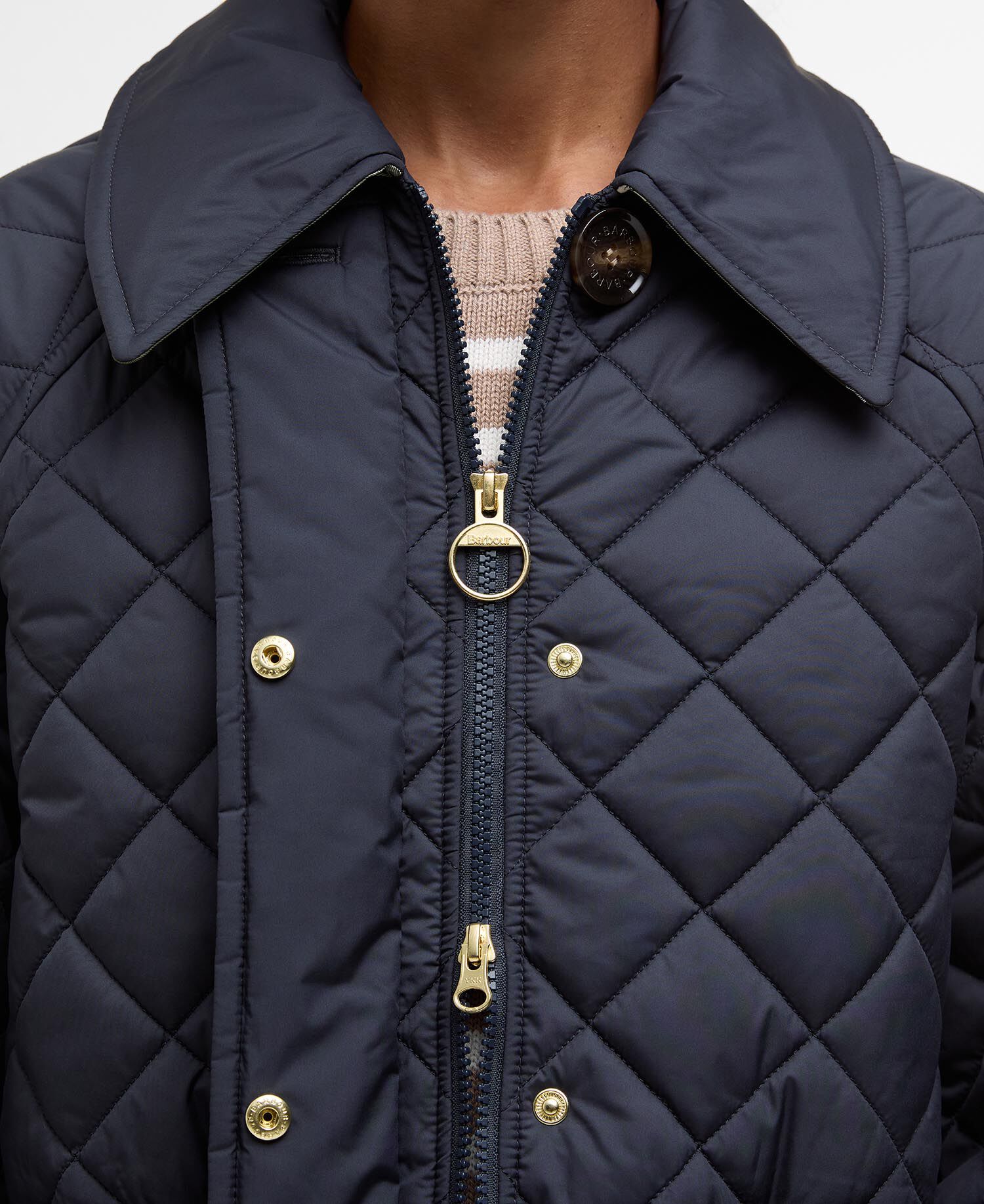 Giacca trapuntata Laoise Dark Navy/Ancient Poplar