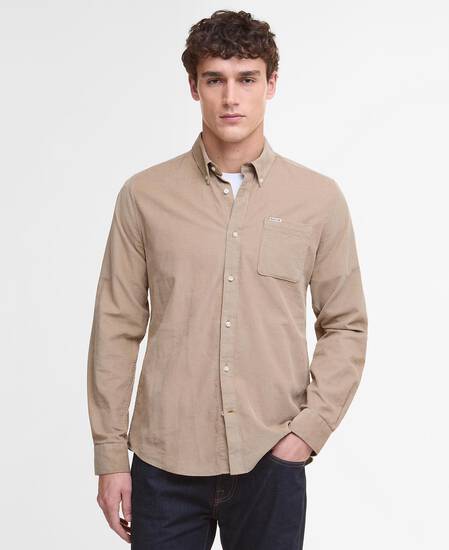 Ramsey Tailored Long-Sleeved Shirt Washed Stone