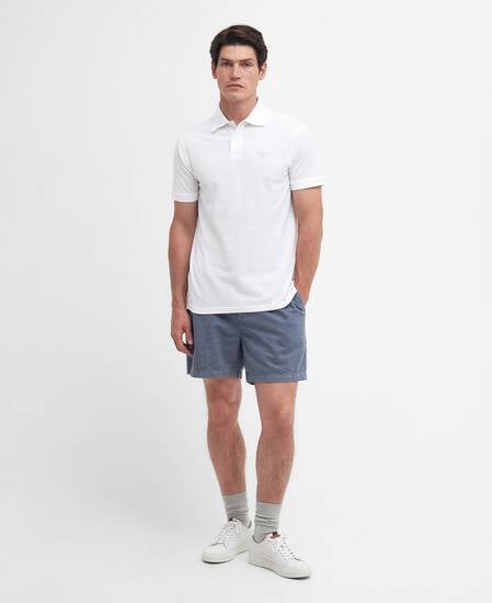 Lightweight Sports Short-Sleeved Polo Shirt Classic White