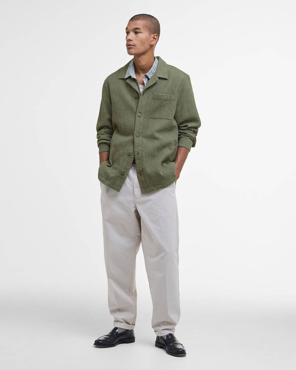 Overshirt Sandwood a nido d’ape