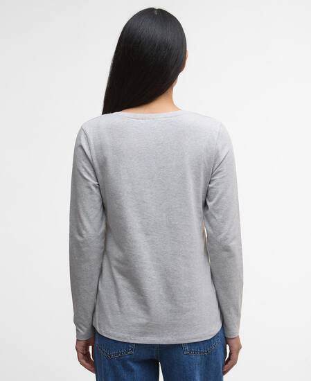 Lossie Long-Sleeved T-Shirt Light Grey Marl