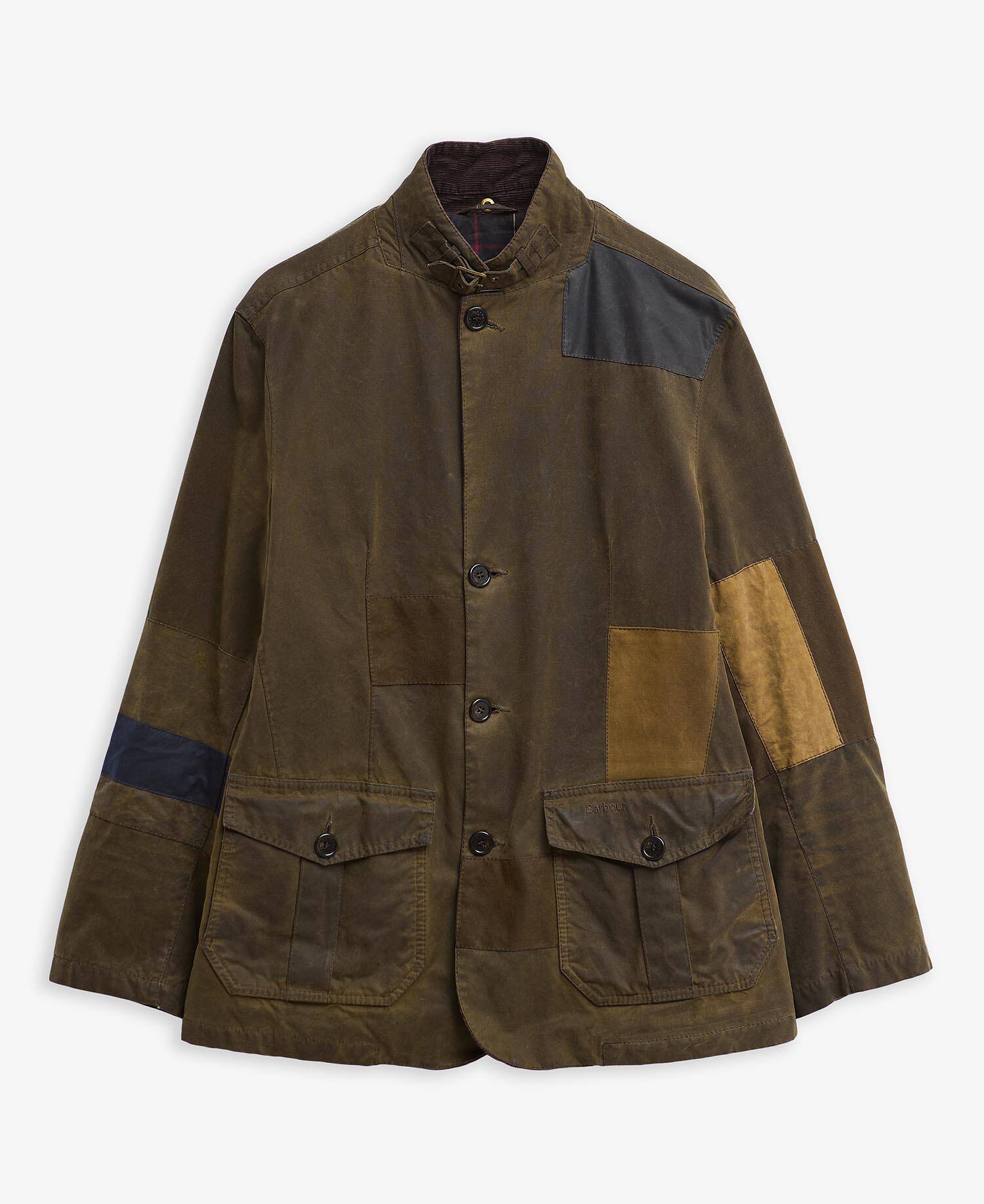 Barbour Re-Loved Lutz Waxed Jacket - Size L Olive image number 0