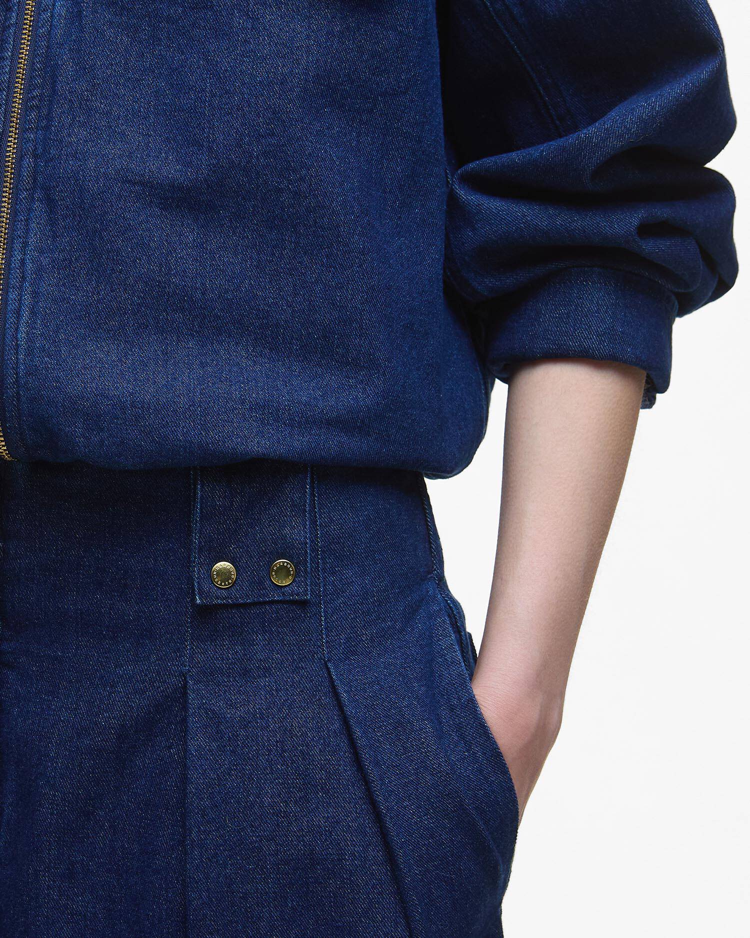 Arla Denim Wide-Leg Trousers image number 3