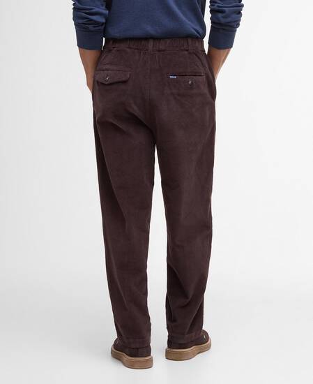 Stretch Cord Relaxed Trousers Dark Oak